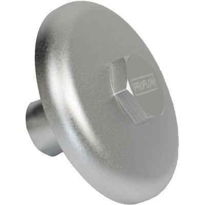 Proflow PFETOP4 Oil Filter Sandwich Block Off Plate Aluminium For Holden V8 13/16" -16 Silver