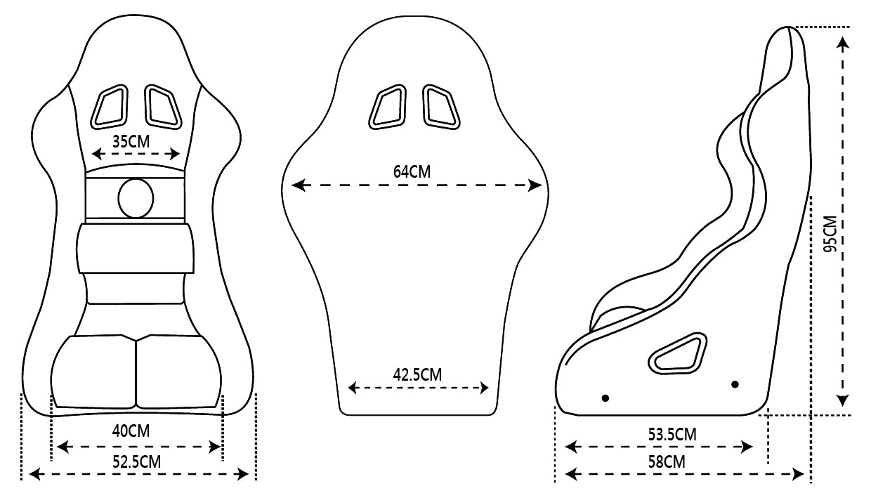 Proforce Safety PFS-RTS200 Professional Racing Seat