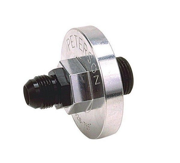 Peterson PFS09-0010 Oil Filter Block Off Plate Suit SB & BB Ford -10 AN Male Fitting