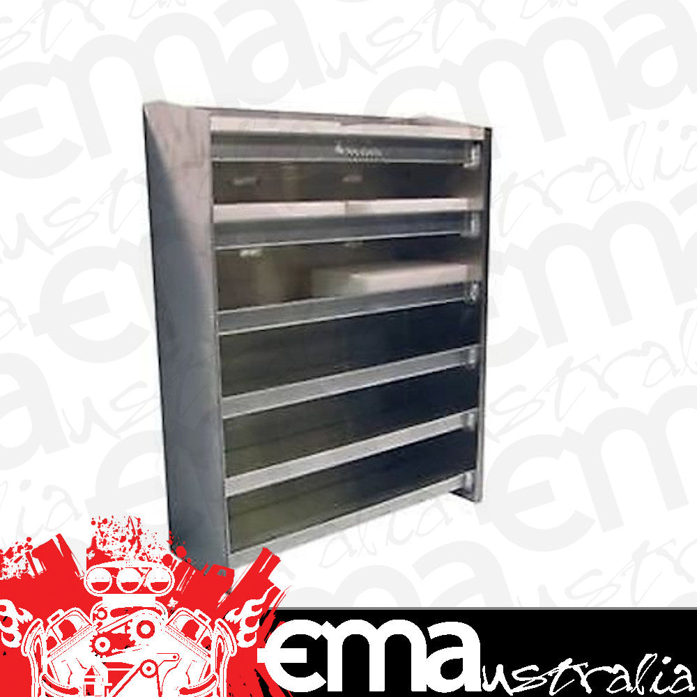 Pit Pal PIT143 Horizontal Aluminium Quick Change Gear Case Storage Ra Engine Master
