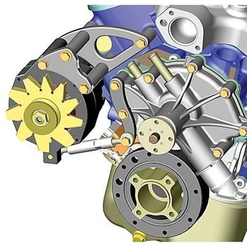 Powermaster PM731 Ford SB Mid Mount Alternator Bracket suit Gm Alternator