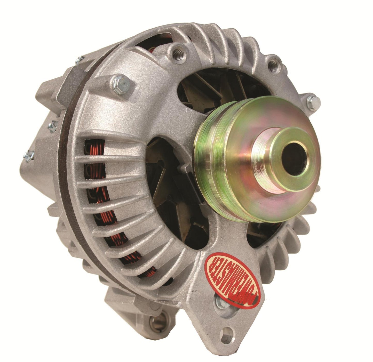 Powermaster PM7509 Chrysler Square Back 90 Amp Alternator 2V Ext Reg Natural Finish