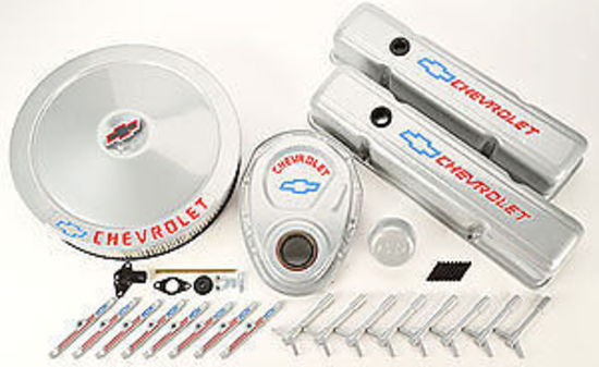 Proform PR141-360 Chev Small Block Gen I Engine Dress Up Kit High Tech Grey