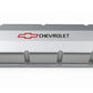 Proform PR141-805 Fabricated Aluminium Valve Covers Clear Anodized suit BB Chev w/ Chevrolet Logo & Bowtie Emblem No Holes