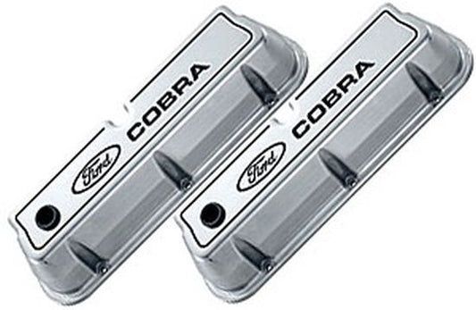 Proform PR302-055 Ford 289-351W Tall Alloy Ford Cobra Valve Covers Polished