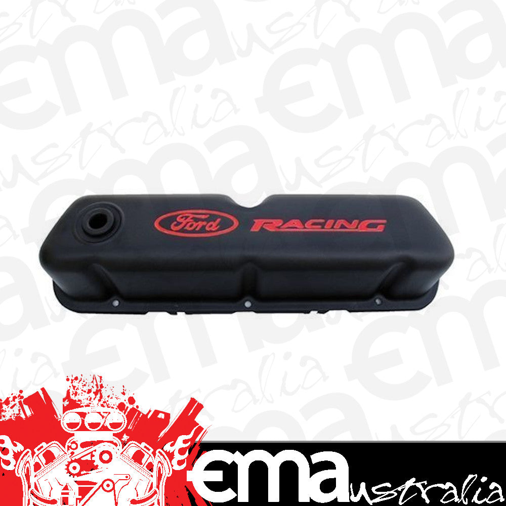 Proform PR302-072 Ford Racing Steel Valve Covers Black suit Ford 289-351W