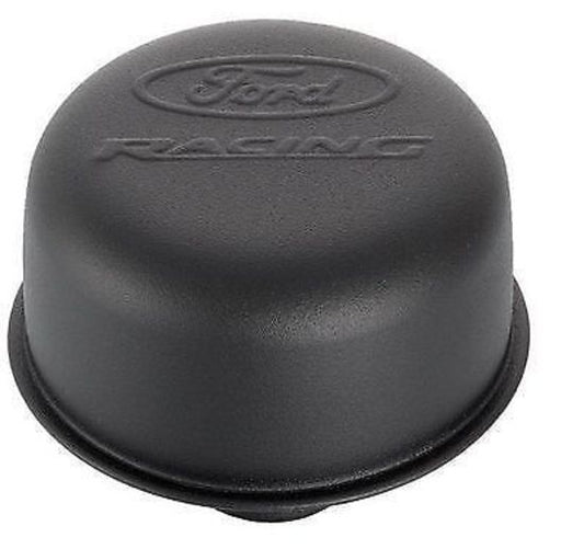 Proform PR302-216 Ford Racing Breather Cap Push-In Black Crinkle w/ Logo