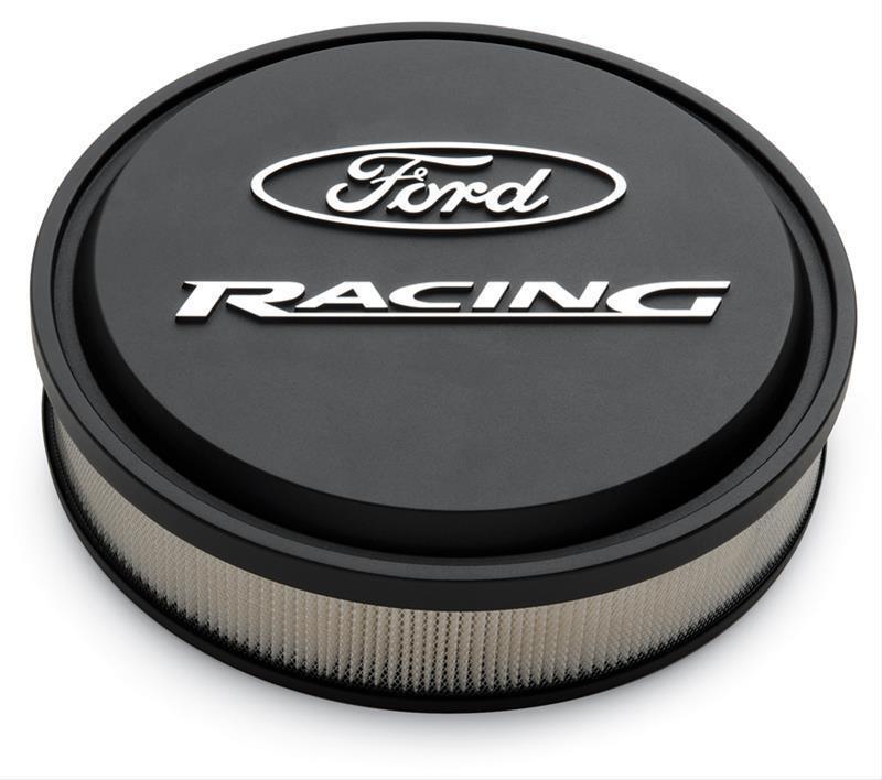Proform PR302-835 Slant Edge 14" x 3" Air Cleaner Black w/ Ford Racing Logo