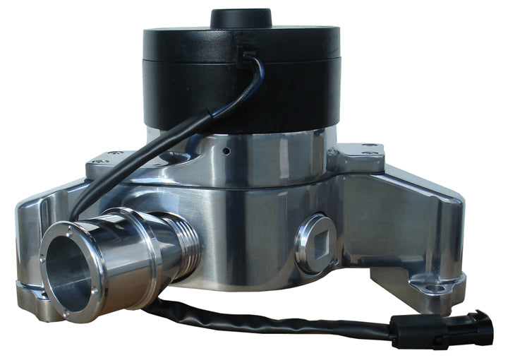 Proform PR68232P Billet Electric Water Pump Polished suit SB Chrysler w/ Backing Plate & Hose Fitting