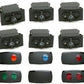 Painless Wiring PW80425 Lighted Contour Rocker Switch Kit Set Of 6 With Covers