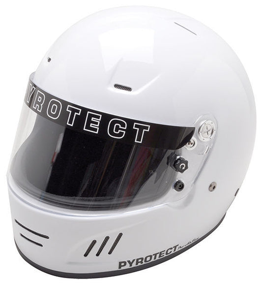 Pyrotect PY9002005 Pro Airflow Full Face Helmet Medium White Sa2015 Rated