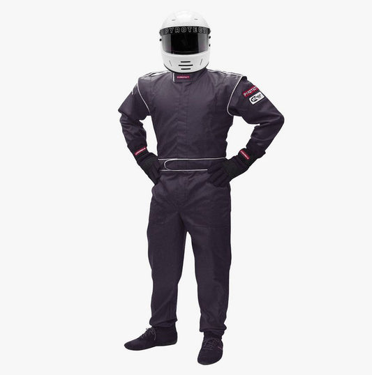 Pyrotect PYJSDx1501 Junior Dx1 Black 1-Piece Racing suit x-Large Sf-1 Single