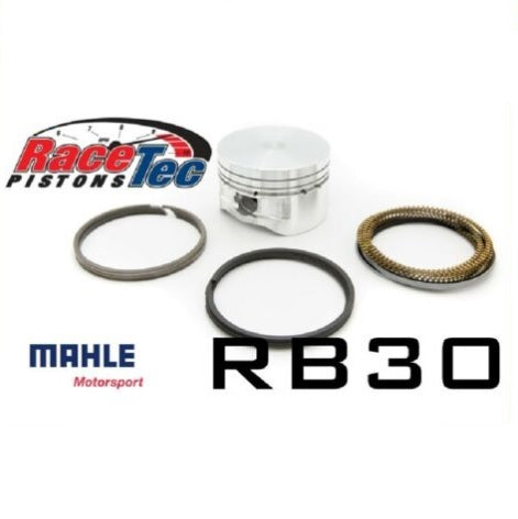 Engine Master Australia RB30-87.0mmKIT Rb30-87.0mmkit Racetec Forged Piston & Ring Set 6Cyl For Nissan Holden Rb30 Turbo 87.0mm Bore