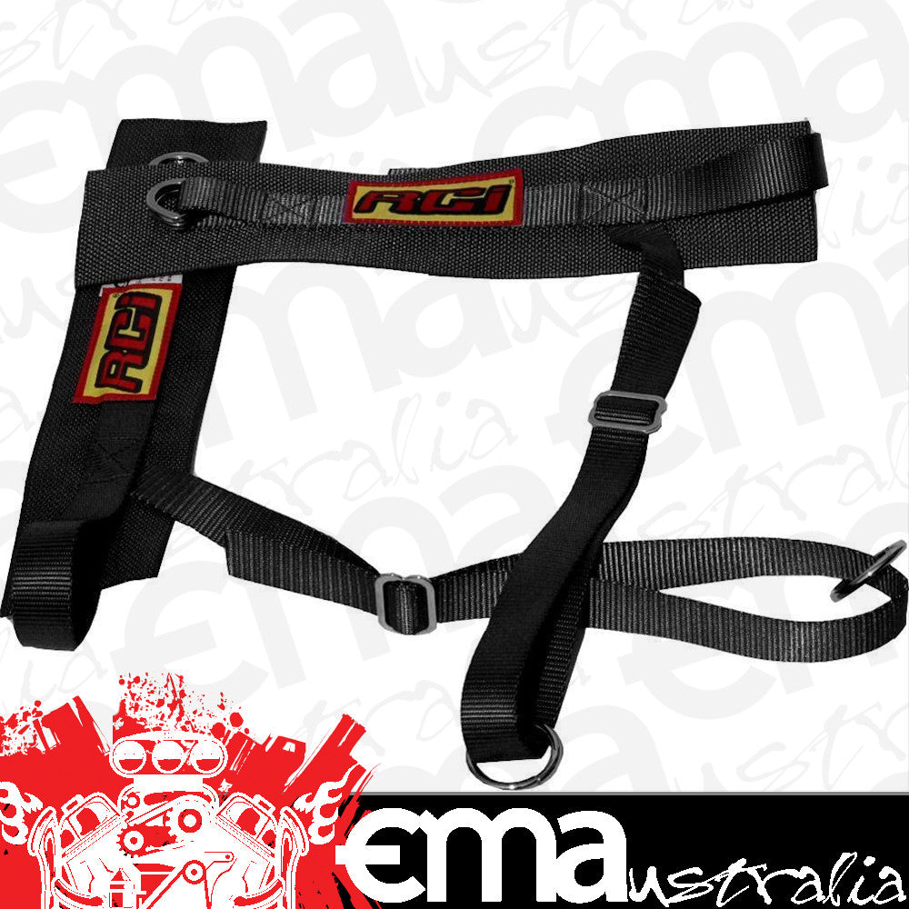 RCI RCI9462D Adult Drag Race Arm Restraints Black SFI 3.3