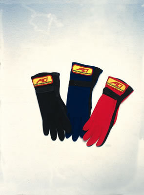 RCI RCI9516D Nomex Single Layer Racing GlOves Small - Black SFI 3-3 Rated