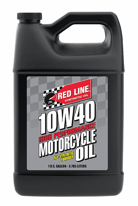 Redline RED42405 10W40 Motorcycle Oil 1 Gallon Bottle 3.785 Litres