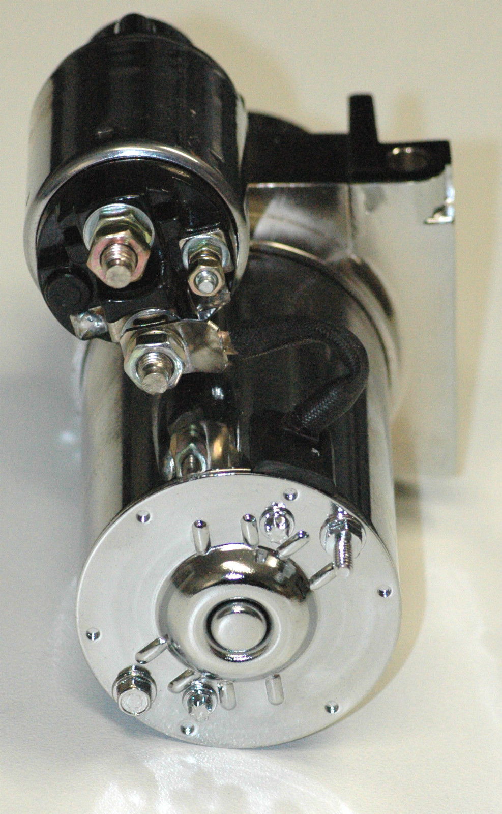 RPC RPCR3911C Mini Starter 2.4HP Chev SB & BB 168T Flywheel Chrome Finish