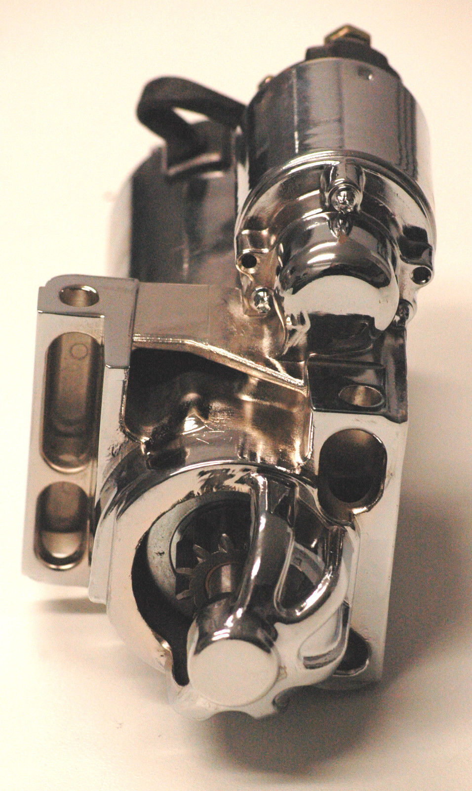 RPC RPCR3911C Mini Starter 2.4HP Chev SB & BB 168T Flywheel Chrome Finish