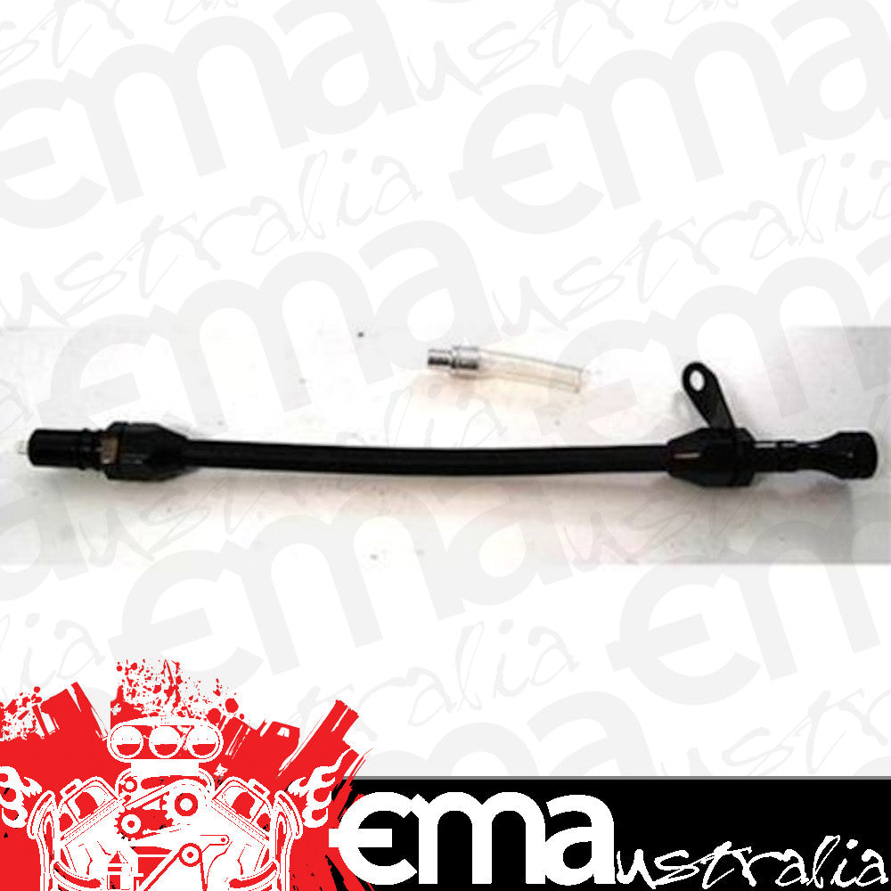 RPC RPCR5006BK Flexible Transmission Black Dipstick 16 1/2'' GM 700R4 Braided Steel Housing/Dipstick Natural Finish