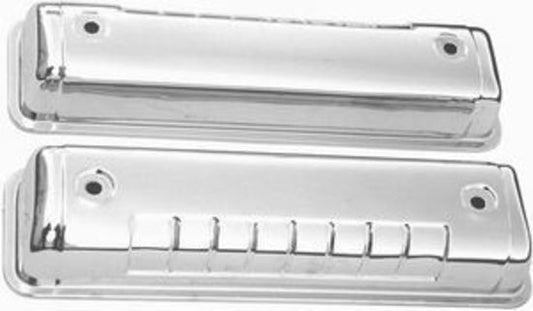 RPC RPCR7541 Chrome Valve Covers 3-1/2" Tall fits 1954-62 Ford 292-312