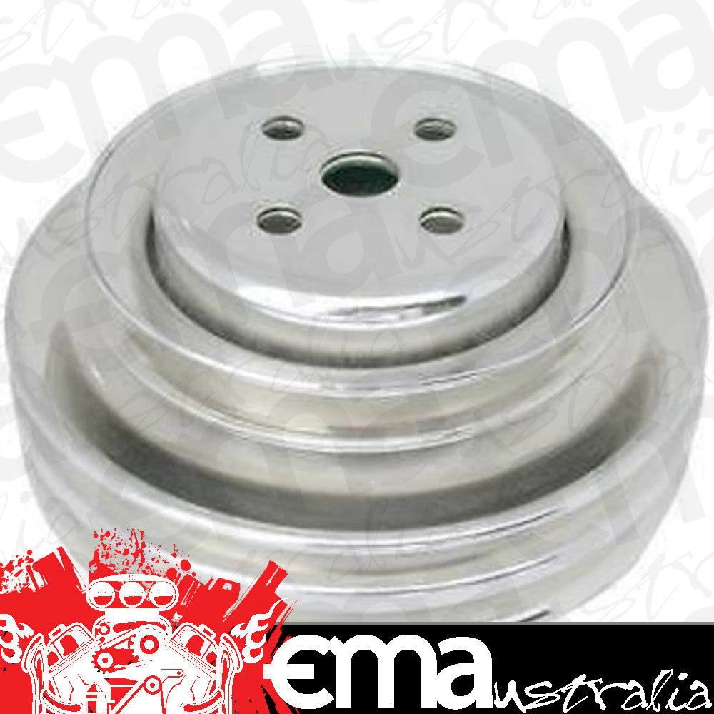 RPC RPCR8973 Chrome Steel Triple V Water Pump Pulley Ford Windsor 289