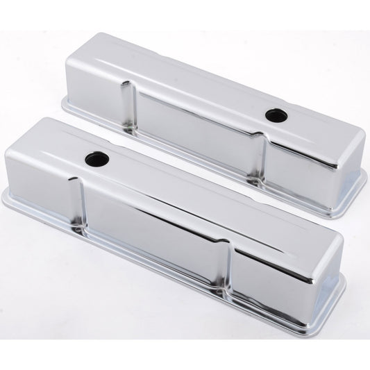 RPC RPCR9215 Racing 1958-86 Chev Small Block 283 305 327 350 Chrome Valve Covers