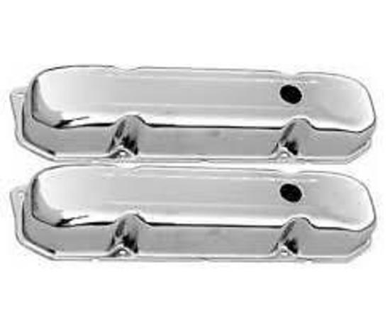 RPC RPCR9299 Chrome Steel Valve Covers suit 58-88 Chrysler 383-426-440 Wedge V8