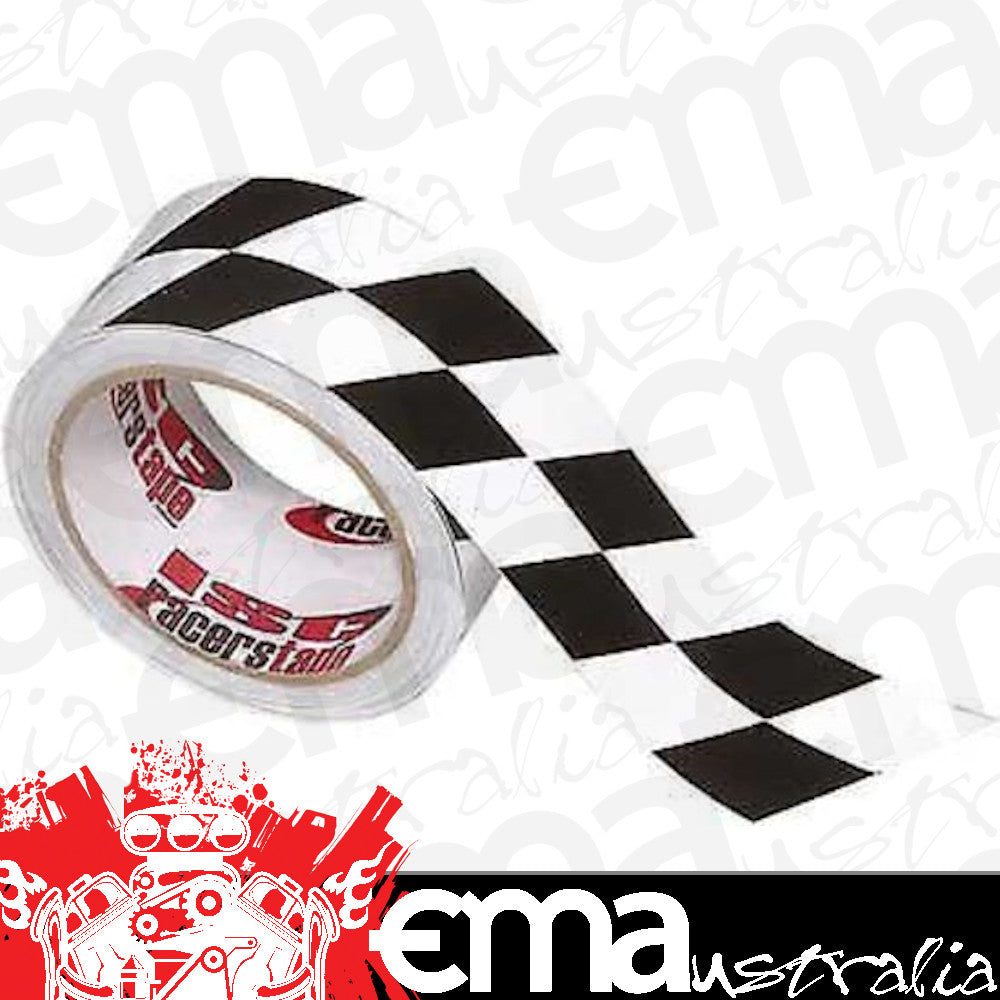 ISC Racers Tape RT5011 Checkered Angled Racing Tape 2"X45'