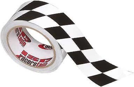 ISC Racers Tape RT5011 Checkered Angled Racing Tape 2"X45'