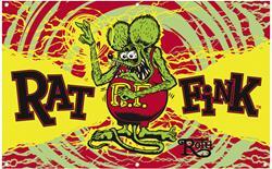 Mooneyes RTA-RNV33 Rat Fink Strobe Banner 36" Width 60" Length