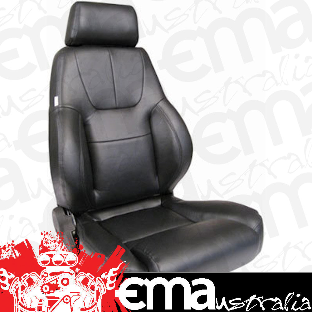 Procar by Scat SC80-1200-51L Procar Seat Elite Lumbar Series Black Vinyl Left