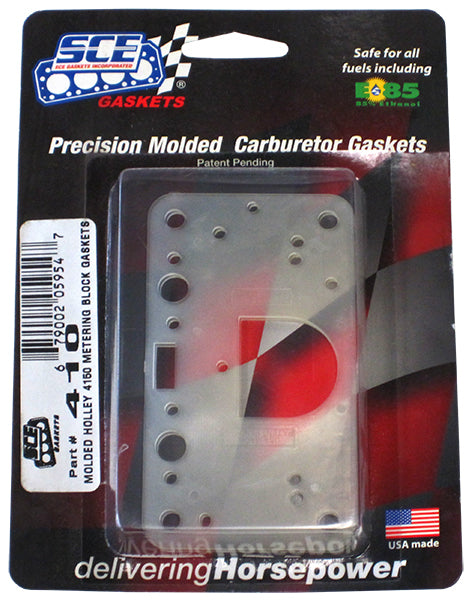 SCE Gaskets SCE-410 Precision Injection Moulded 4150 Metering Block Gaskets 2-Pack