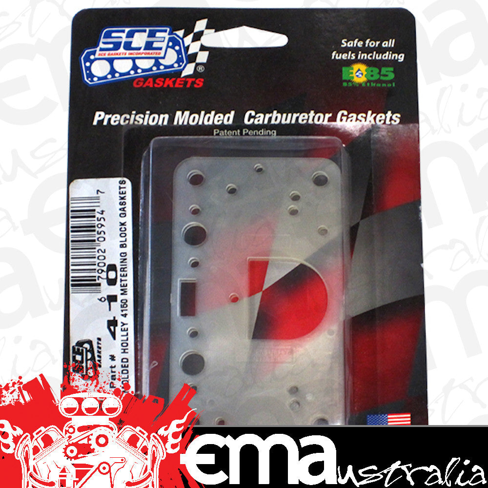 SCE Gaskets SCE-410 Precision Injection Moulded 4150 Metering Block Gaskets 2-Pack