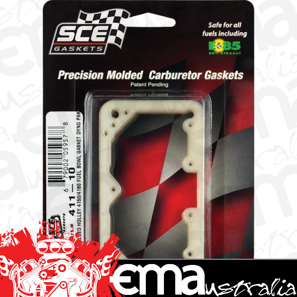 SCE Gaskets SCE-411-10 Precision Injection Moulded 4150 Fuel Bowl Gaskets 10-Pack