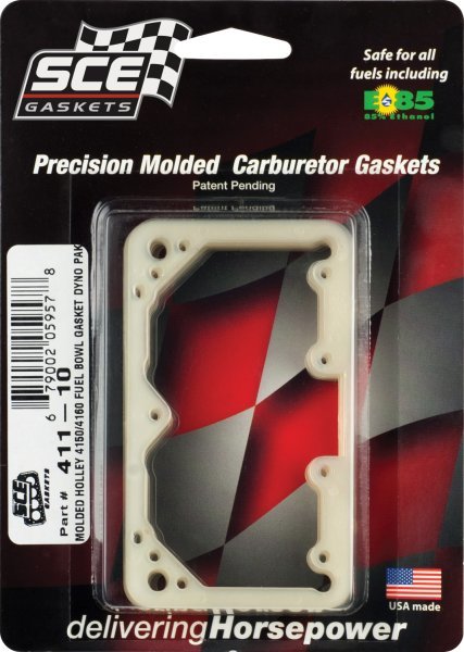 SCE Gaskets SCE-411-10 Precision Injection Moulded 4150 Fuel Bowl Gaskets 10-Pack