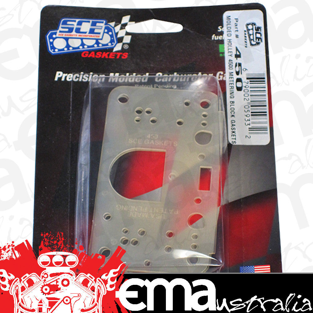 SCE Gaskets SCE-451 Precision Injection Moulded 4500 Fuel Bowl Gaskets 2-Pack