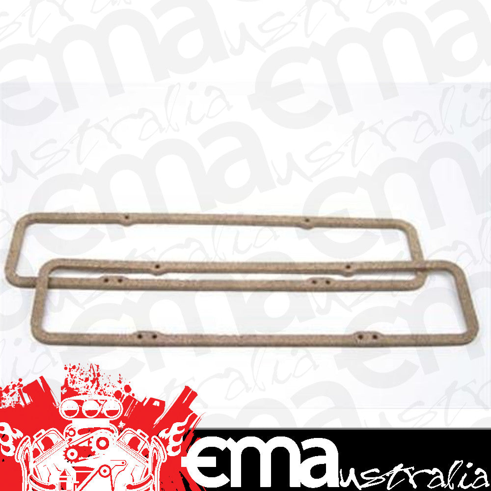 SCE Gaskets SCE111076 Chev Small Block Cork Accuseal E Valve Cover Gaskets