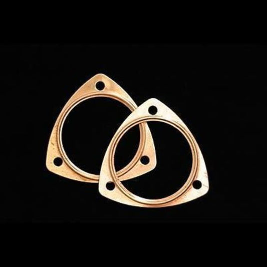 SCE Gaskets SCE4350 Pro Copper Collector Gaskets 3-Hole 3.5" Inside Diameter 1 (pair)