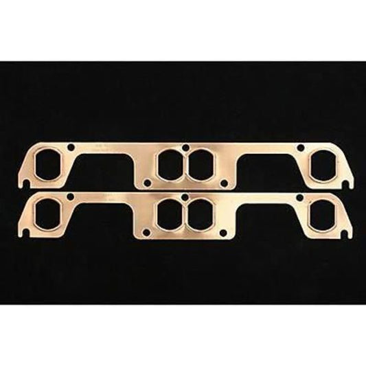 SCE Gaskets SCE4511 Chev Small Block Pro Copper Embossed Exhaust Gaskets