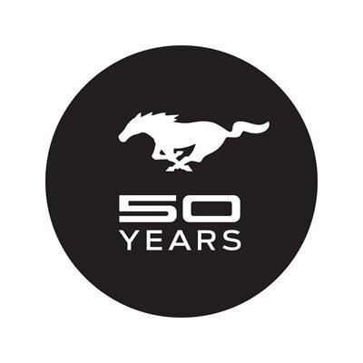Scott Drake SDK-50YEARS-DECAL 1964-2020 Ford Mustang 50 Years Windshield Decal