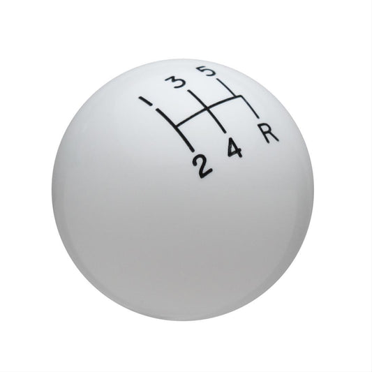 Speed Dawg SDW-502-RE-5RD R Restoration Series White Manual 5-Speed Shift Knob