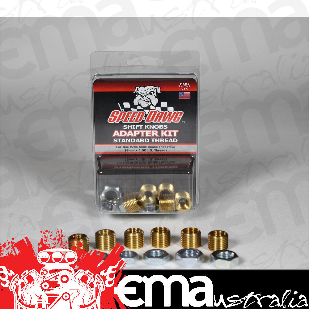 Speed Dawg SDW-SK500STD-6A Brass Shift Knob Adapter Kit
