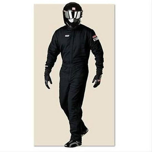 Simpson SI0602211 Supersport 2 Layer 1 Piece Nomex suit - Medium Black SFI 5