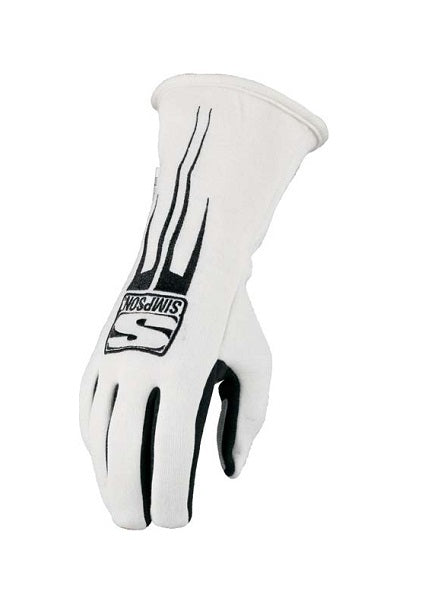 Simpson SI20800MW Predator GlOve Medium White SFI ApprOved