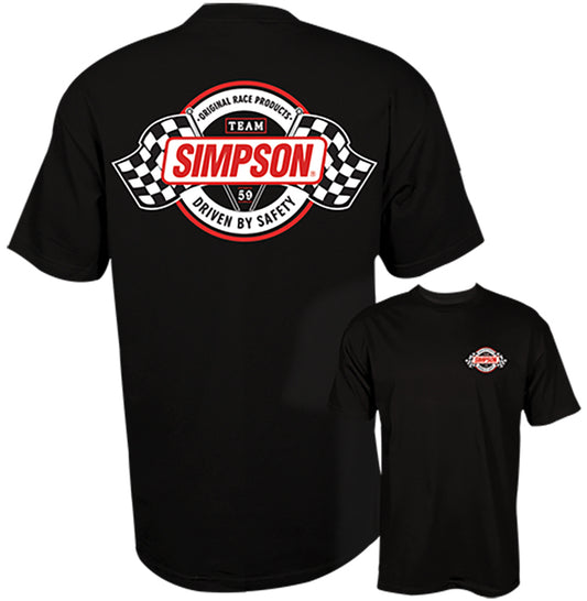 Simpson SI44005L Victory Tee Black Large