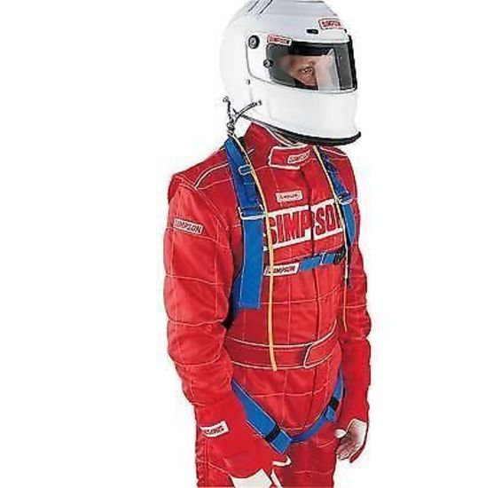 Simpson SI50000 Head & Neck Restraint System Blue/Red