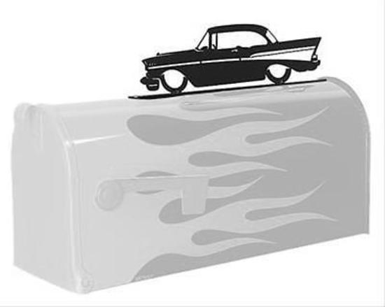 HotRod Hardware SNW-9707 Genuine 57 Chevy Mailbox Topper Steel Black 12" Long