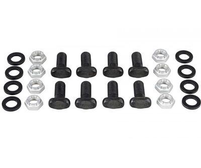 Strange STH1133STKIT Axle Housing End Fasteners T-Bolts 3/8-24 In. Thread Steel Black Oxide Nuts Chrysler 8.75 In. Kit