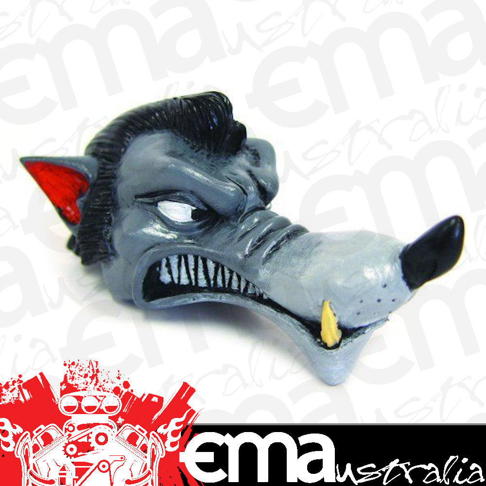 Timebomb Kustoms TBKJFN01 Wolf Head Gear Knob Painted Resin Undrilled