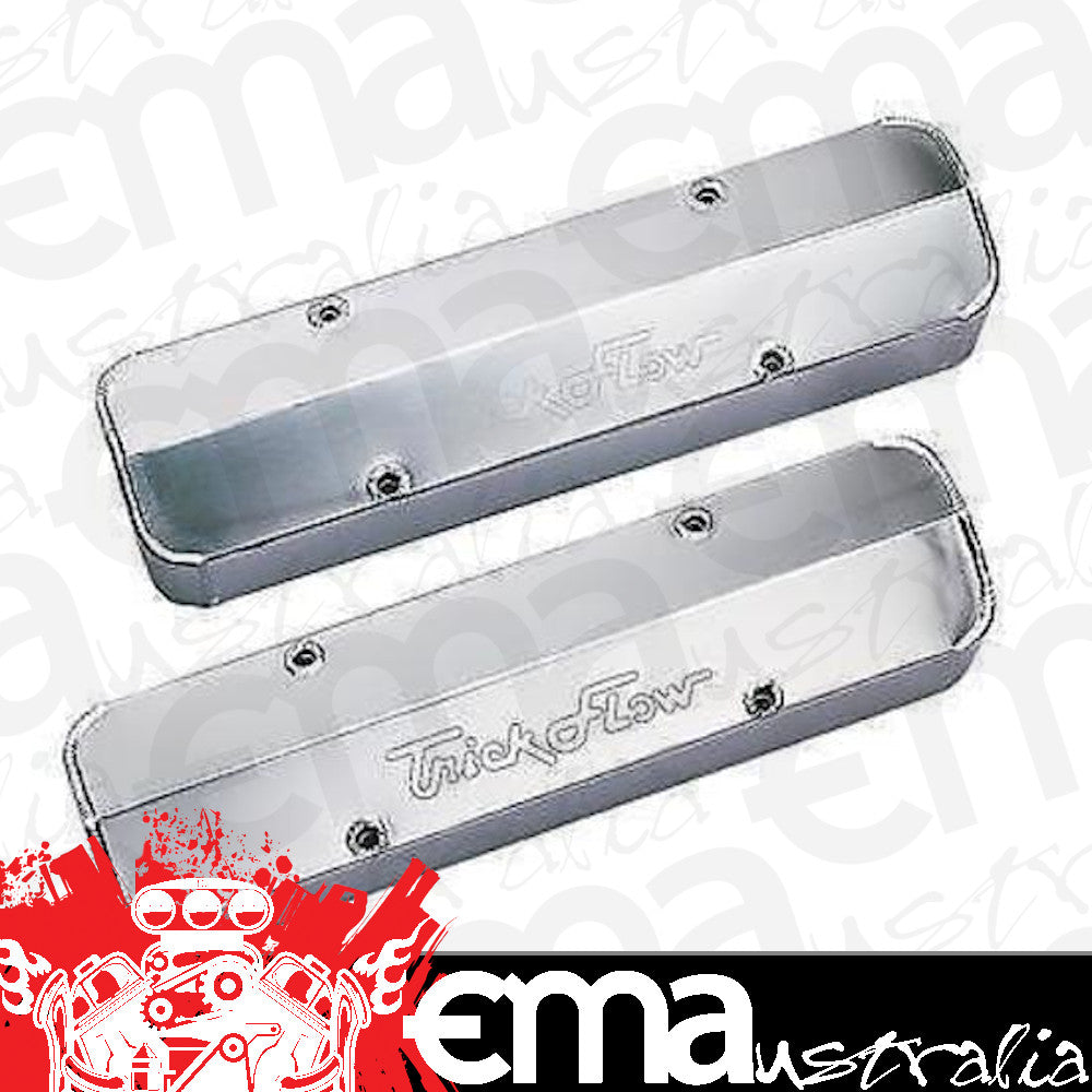 Trick Flow Specialties TFS31500803 Trickflow Tall Fabricated 0.140" Aluminium Valve Covers Chev SB